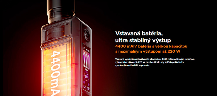 VOOPOO Drag 6 Box Mód 4400mAh battery
